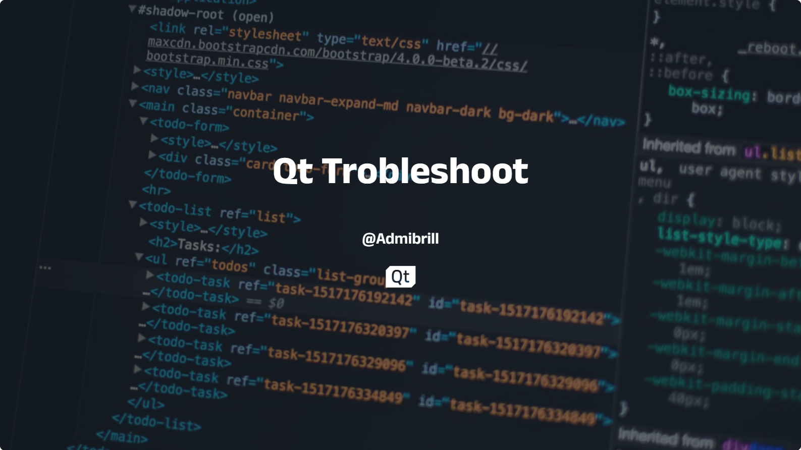 Qt Troubleshoot （一）